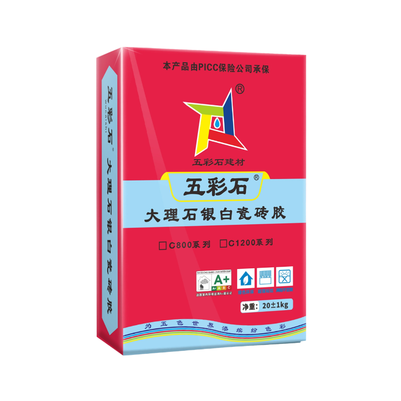 五彩石加强型白色瓷砖胶